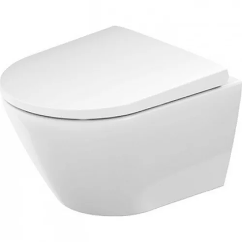 Duravit D-Neo fali kompakt Rimfree WC SZETT rejtett rögzítés (45880900A1)