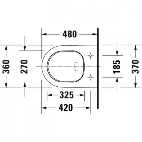 Duravit D-Neo fali kompakt Rimfree WC SZETT rejtett rögzítés (45880900A1)