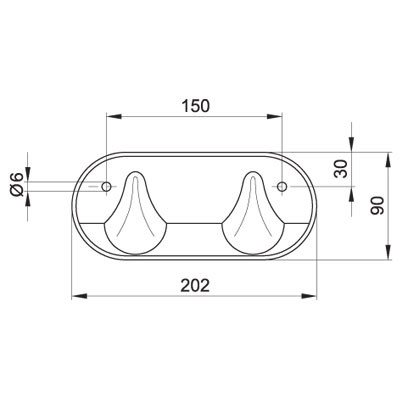 Alföldi Bázis dupla fogas kerámia fehér (4645 00 01)