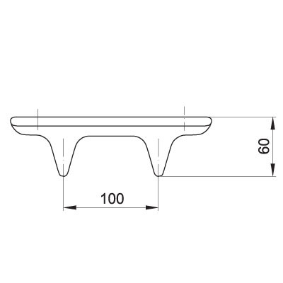 Alföldi Bázis dupla fogas kerámia fehér (4645 00 01)