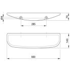 Alföldi kerámia piperepolc 60 cm (4681 00 01)