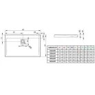 Radaway Argos D lapos zuhanytálca szifonnal 120x90 4AD912-01