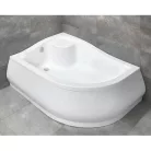 Radaway Korfu E aszimmetrikus zuhanytálca előlappal balos mély 4E81400-03L műszaki rajz