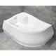 Radaway Korfu E aszimmetrikus zuhanytálca előlappal balos mély 4E81400-03L műszaki rajz