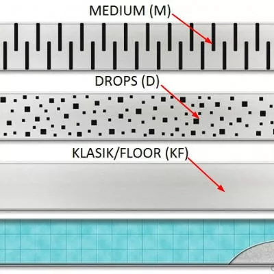 Mofém Linear zuhanyfolyóka MLP-850 M Medium (501-0004-01)