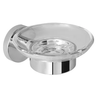 Mofém Fiesta szappantartó üvegtállal króm (501-1021-00)