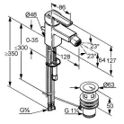 Kludi Q-BEO bidé csaptelep automata leeresztővel króm (502160575)