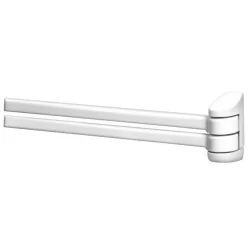   Bisk Laguna kétágú törölköző tartó 42 cm fehér műanyag (50302)