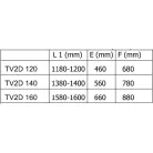 Kolpa San Virgo UNI TV2D/S 120 zuhanyajtó brill profil átlátszó üveg (513140)