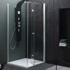 Kolpa San Terra Flat TV 80/K-D zuhanyajtó Brill profil átlátszó üveg jobbos 513230 méretek