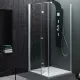 Kolpa San Terra Flat TV 80/K-D zuhanyajtó Brill profil átlátszó üveg jobbos 513230 rajza