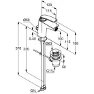 KLUDI BALANCE bidé csaptelep automata fekete KL-522168775
