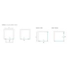 Roltechnik PXDO1N 1000 zuhanyajtó brillant profil transparent üveg (525-1000000-00-02)