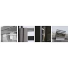 Roltechnik PXDO1N 800 zuhanyajtó brillant profil transparent üveg (525-8000000-00-02)