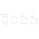 Roltechnik PXDO1N 900 zuhanyajtó brillant profil transparent üveg (525-9000000-00-02)