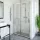 Roltechnik PXD2N 1200 kétrészes zuhanyajtó brillant profil satinato üveg (526-1200000-00-15)