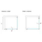 Roltechnik PXBN 1000 zuhanyfal brillant profil transparent üveg (527-1000000-00-02)