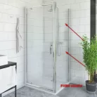 Roltechnik PXBN 900 zuhanyfal brillant profil transparent üveg (527-9000000-00-02)