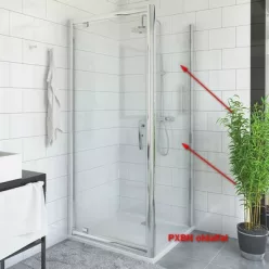   Roltechnik PXBN 900 zuhanyfal brillant profil transparent üveg (527-9000000-00-02)
