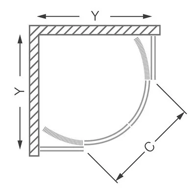 Roltechnik PXR2N 800x2000 íves zuhanykabin brillant profil transparent betét (532-800R55N-00-02)