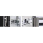 Roltechnik PXS2P 800 kétrészes zuhanyajtó brillant profil satinato betét (538-8000000-00-15)