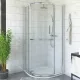 Roltechnik PXRO1 900 íves zuhanykabin brillant profil transparent betét (539-9000000-00-02)
