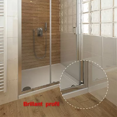 Roltechnik PXRO1 900 íves zuhanykabin brillant profil transparent betét (539-9000000-00-02)