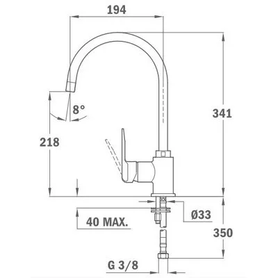 Teka Alaior SP 995 mosogató csaptelep carbon fekete 55.995.02.0CN