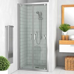   Roltechnik LLDO2 900 kétszárnyas zuhanyajtó brillant profil intimglass üveg (552-9000000-00-21)