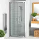 Roltechnik LLDO2 900 kétszárnyas zuhanyajtó brillant profil intimglass üveg (552-9000000-00-21)