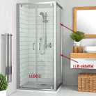 Roltechnik LLB 900 oldalfal brillant profil intimglass üveg (553-9000000-00-21)