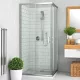 Roltechnik LLS2 1000x800 szögletes zuhanykabin brillant profil transparent betét (554-1008000-00-02)