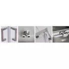 Roltechnik LLS2 1000x800 szögletes zuhanykabin brillant profil transparent betét (554-1008000-00-02)