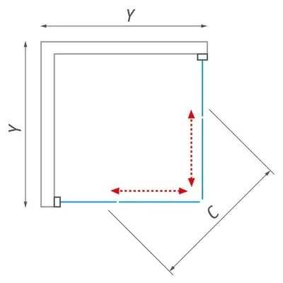 Roltechnik LLS2 1000x800 szögletes zuhanykabin brillant profil intimglass betét (554-1008000-00-21)