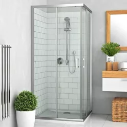   Roltechnik LLS2 800x800 szögletes zuhanykabin brillant profil intimglass betét (554-8000000-00-21)