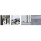 Roltechnik LLR2 800 íves zuhanykabin brillant profil grape betét (555-8000000-00-11)
