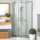 Roltechnik LLR2 900 íves zuhanykabin brillant profil transparent betét (555-9000000-00-02)