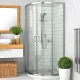 Roltechnik LLR2 900 íves zuhanykabin brillant profil transparent betét (555-9000000-00-02)