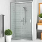Roltechnik LLD2 1000 kétrészes zuhanyajtó brillant profil transparent üveg (556-1000000-00-02)