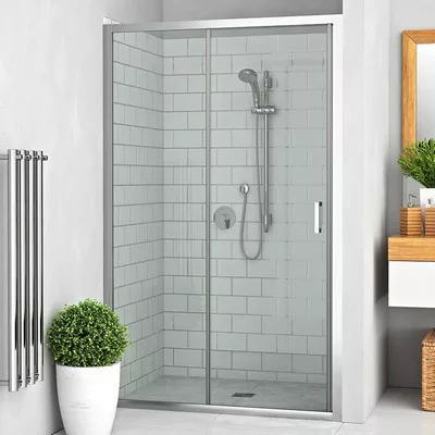 Roltechnik LLD2 1000 kétrészes zuhanyajtó brillant profil transparent üveg (556-1000000-00-02)