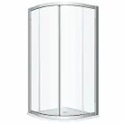 Kolo GEO íves zuhanykabin ezüst profil átlátszó Reflex üveg 190x80 cm 560.110.00.3 rajza 