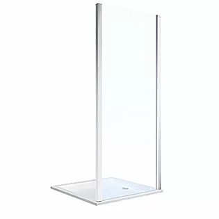 Kolo GEO zuhanyfal ezüst profil Reflex átlátszó üveg 190x80 cm (560-117-00-3)