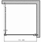 Kolo GEO zuhanyfal ezüst profil Reflex átlátszó üveg 190x80 cm (560-117-00-3)