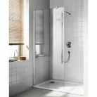Kolo GEO Walk-In oldalfal ezüst profil átlátszó Reflex üveg 200x80 cm 560.119.00.3