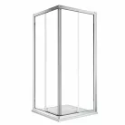 Kolo GEO szögletes zuhanykabin ezüst profil átlátszó Reflex üveg 190x90 cm (560-122-00-3)