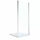 Kolo GEO zuhanyfal ezüst profil Reflex átlátszó üveg 190x90 cm 560.127.00.3 rajza