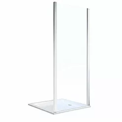 Kolo GEO zuhanyfal ezüst profil Reflex átlátszó üveg 190x90 cm 560.127.00.3 rajza