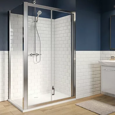 Kolo GEO zuhanyfal ezüst profil Reflex átlátszó üveg 190x90 cm 560.127.00.3 rajza