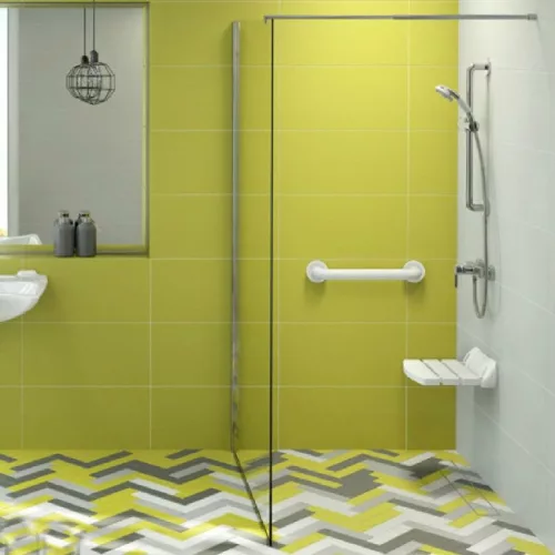 Kolo GEO Walk-In oldalfal ezüst profil átlátszó Reflex üveg 200x80 cm 560.119.00.3