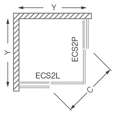 Roltechnik ECS2P 800 zuhanyajtó brillant profil transparent betét jobbos (560-800000P-00-02)